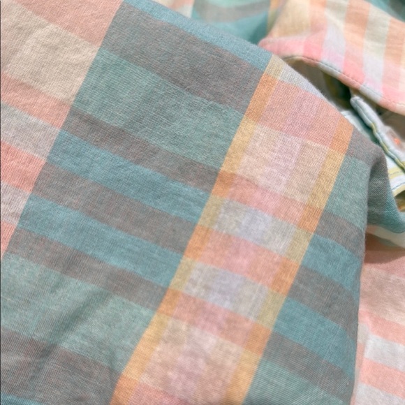 HOLDING HORSES  Size 2 Multicolor Plaid Button Down Shirt V Neck Long Sleeve - Picture 12 of 12